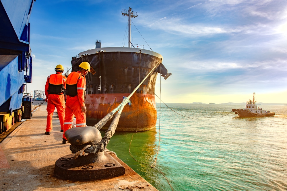 shipyard workers