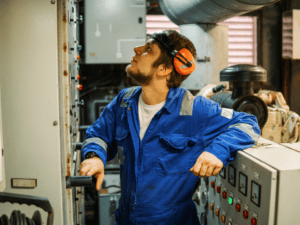 electrical maritime worker